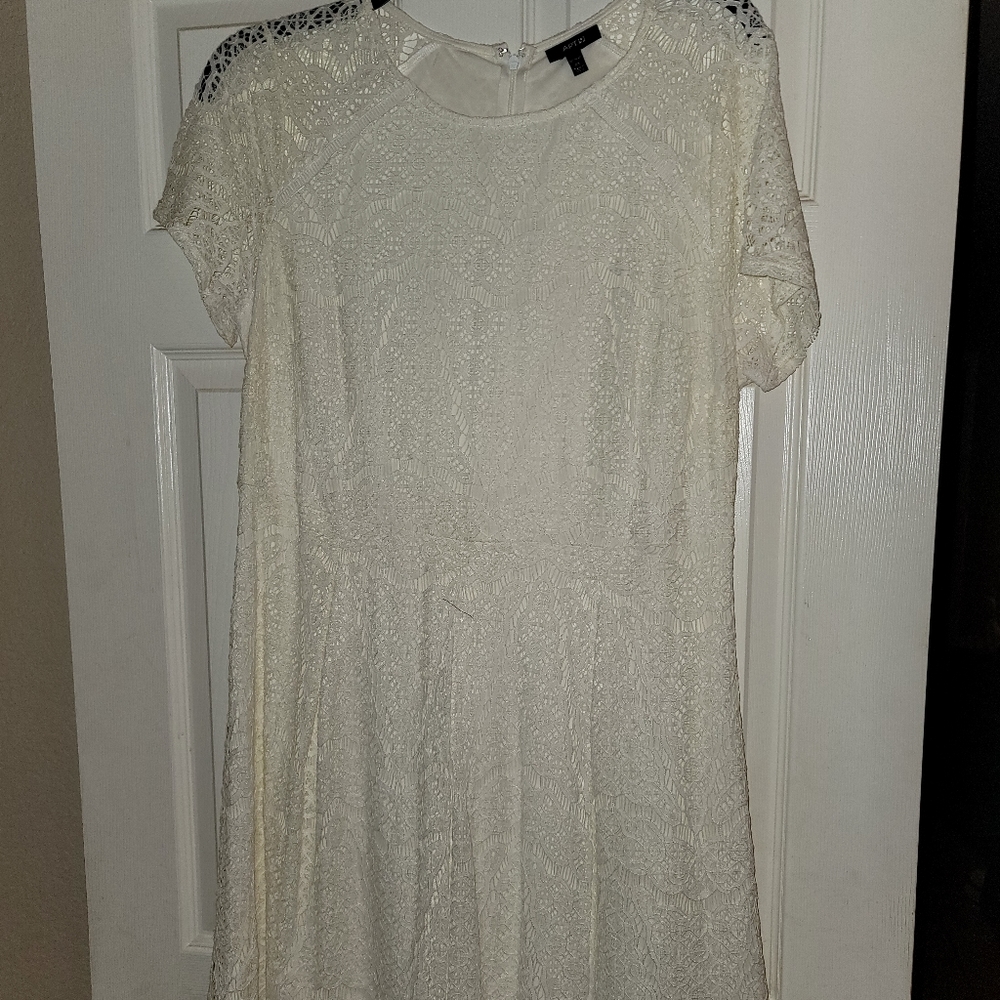 Ivory Lace Dress